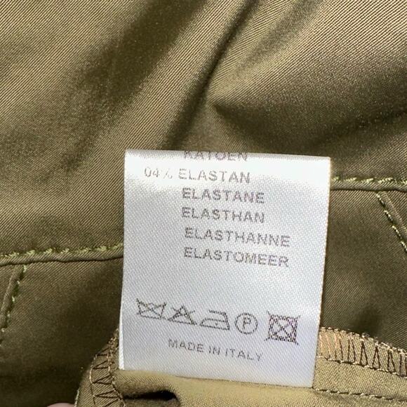 D. Exterior Made in Italy Olive Green Sheath Dress Size XS - Picture 6 of 14